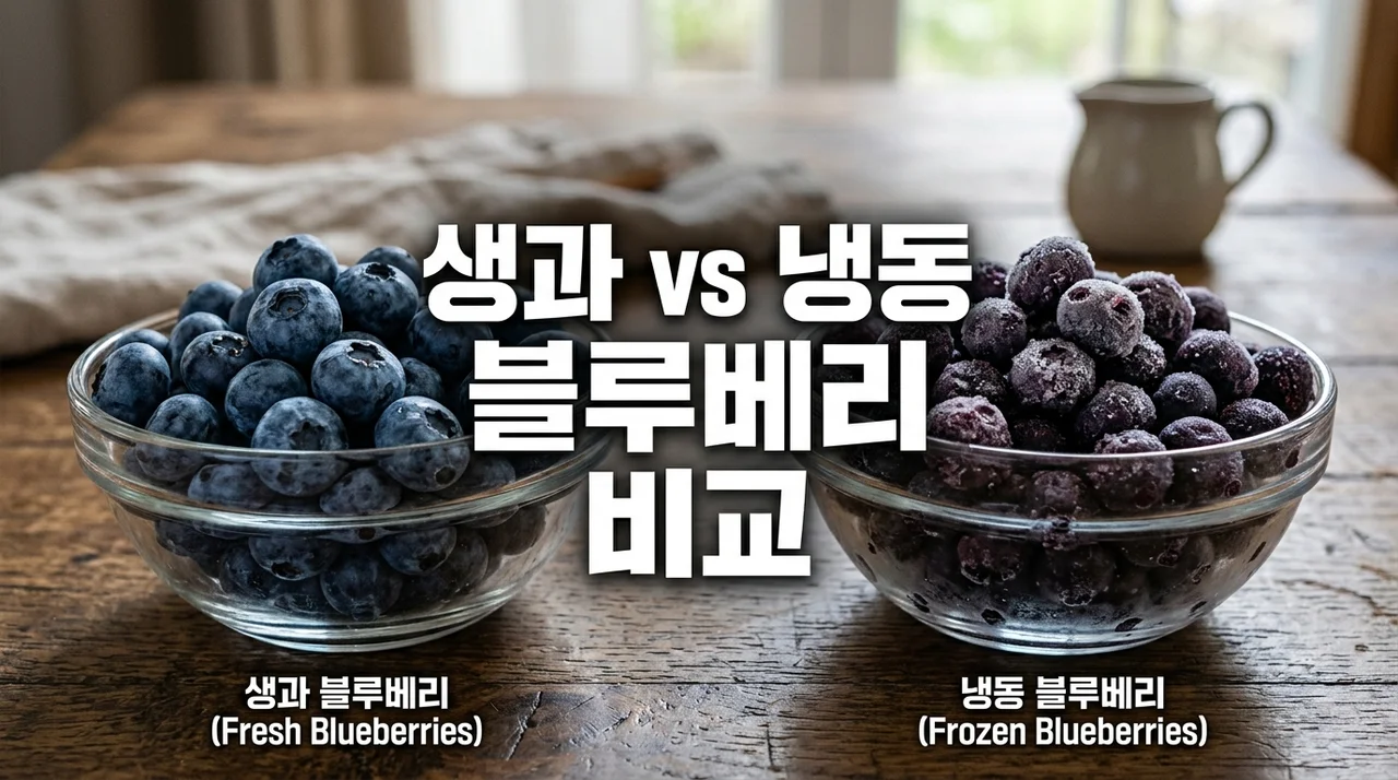 생과 vs 냉동 블루베리: 영양소 파괴 없는 진짜 선택은?