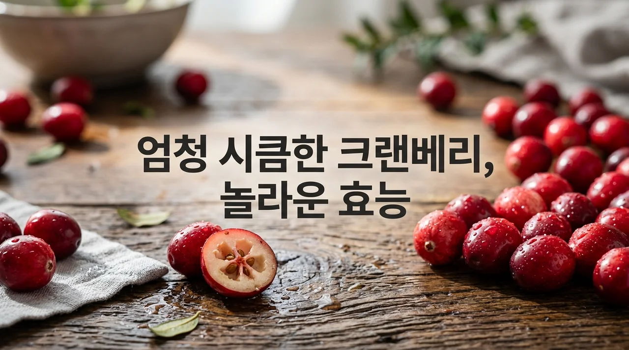 엄청 시큼한 크랜베리 그 신맛 속에 숨겨진 놀라운 건강 비밀