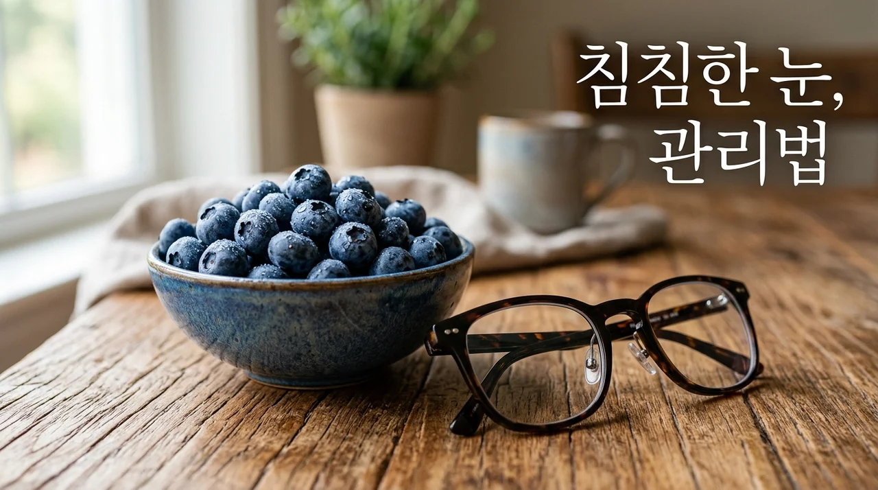 침침한 눈 돋보기 쓰기 전 블루베리로 노안 늦추는 확실한 방법