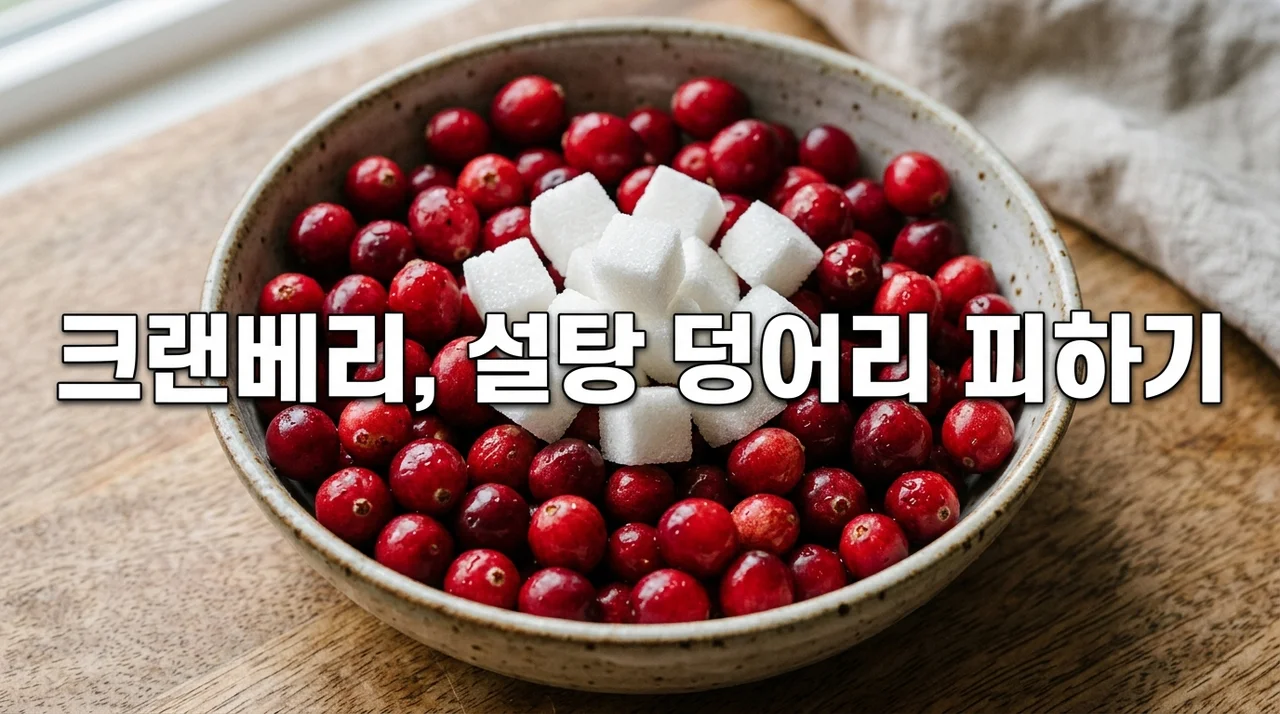 크랜베리 설탕 덩어리 피하고 진짜 건강만 챙기는 현명한 선택법