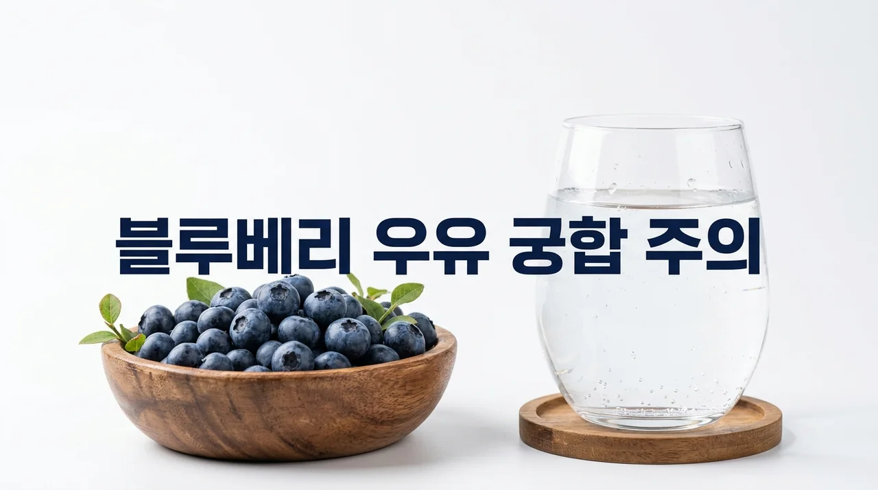 블루베리 갈아 마실 때 우유 넣지 마세요! 영양소 파괴 최악의 궁합