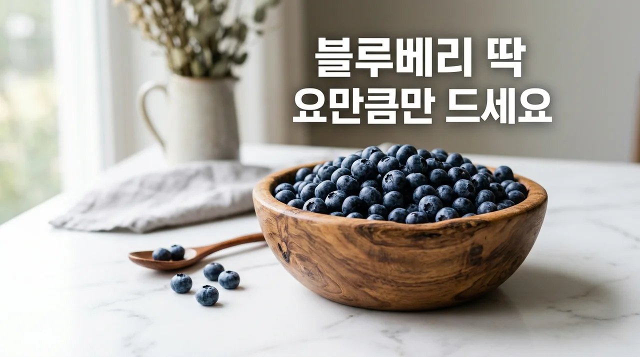 블루베리 딱 요만큼만 드세요: 일일 권장 섭취량과 효능 및 부작용 완벽 가이드