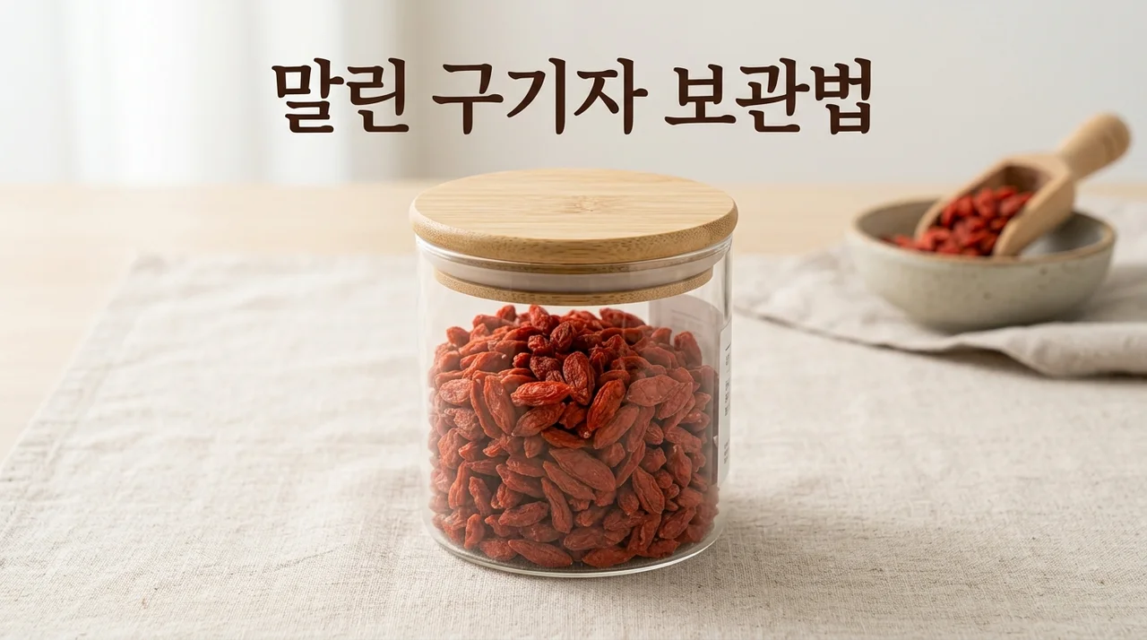 말린 구기자 보관법: 곰팡이와 습기 차단하는 완벽한 장기 보관 가이드