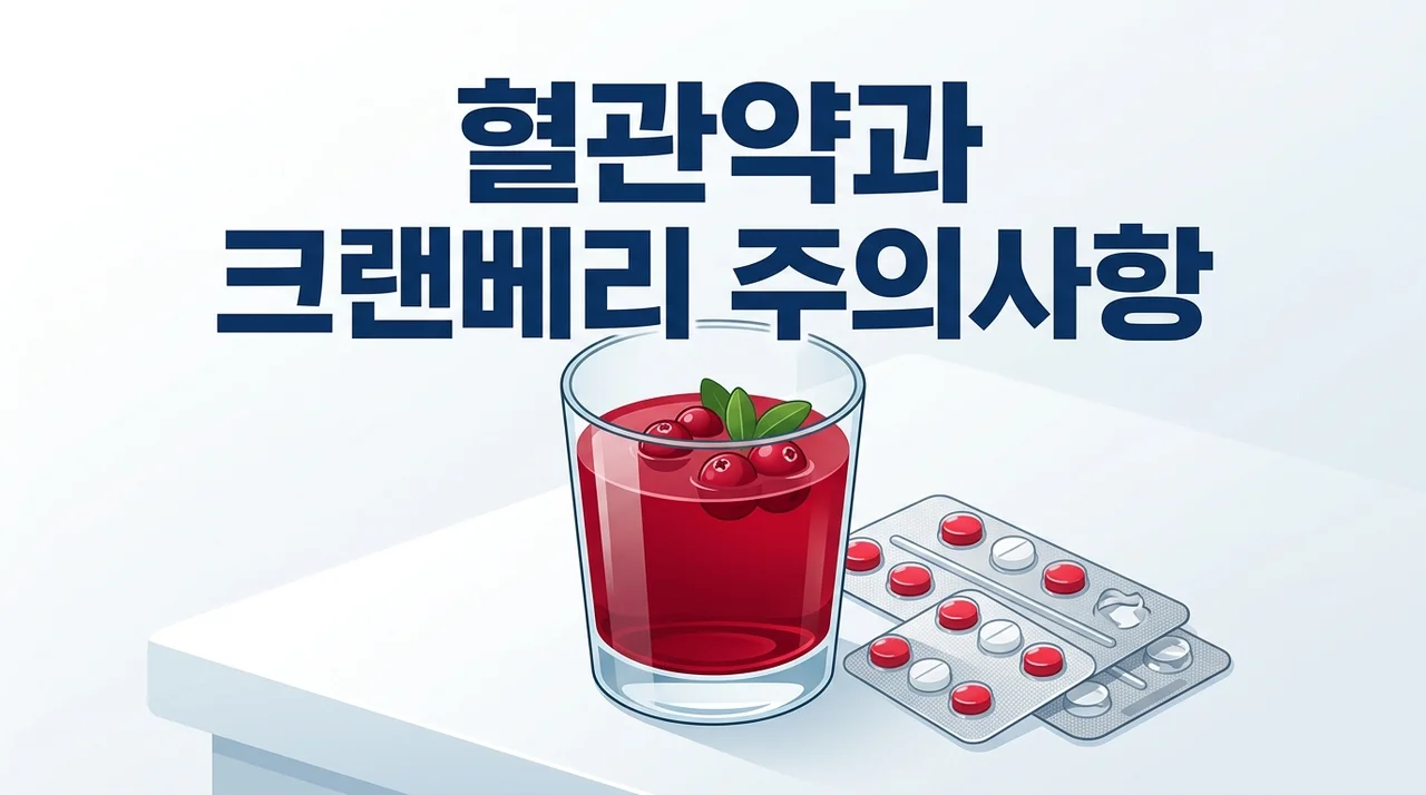 혈관약 드시는 분들 크랜베리 주스 함부로 마시면 큰일 나는 이유