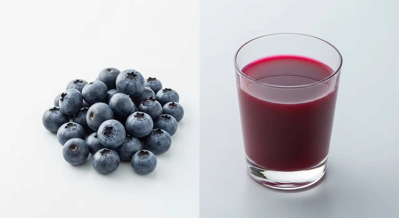 블루베리 즙, 건강 식품인가 혈당의 적인가?