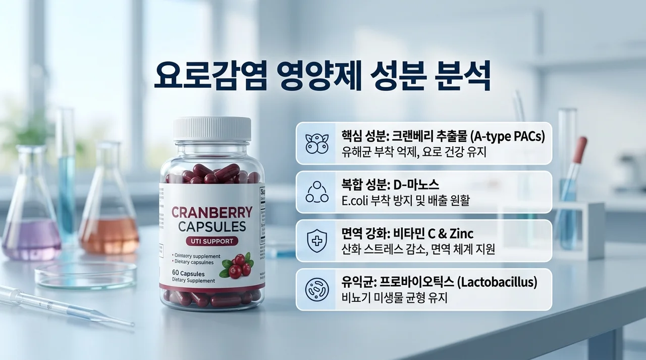 랜베리 영양제 중 요로감염 예방에 효과적인 핵심 성분 분석