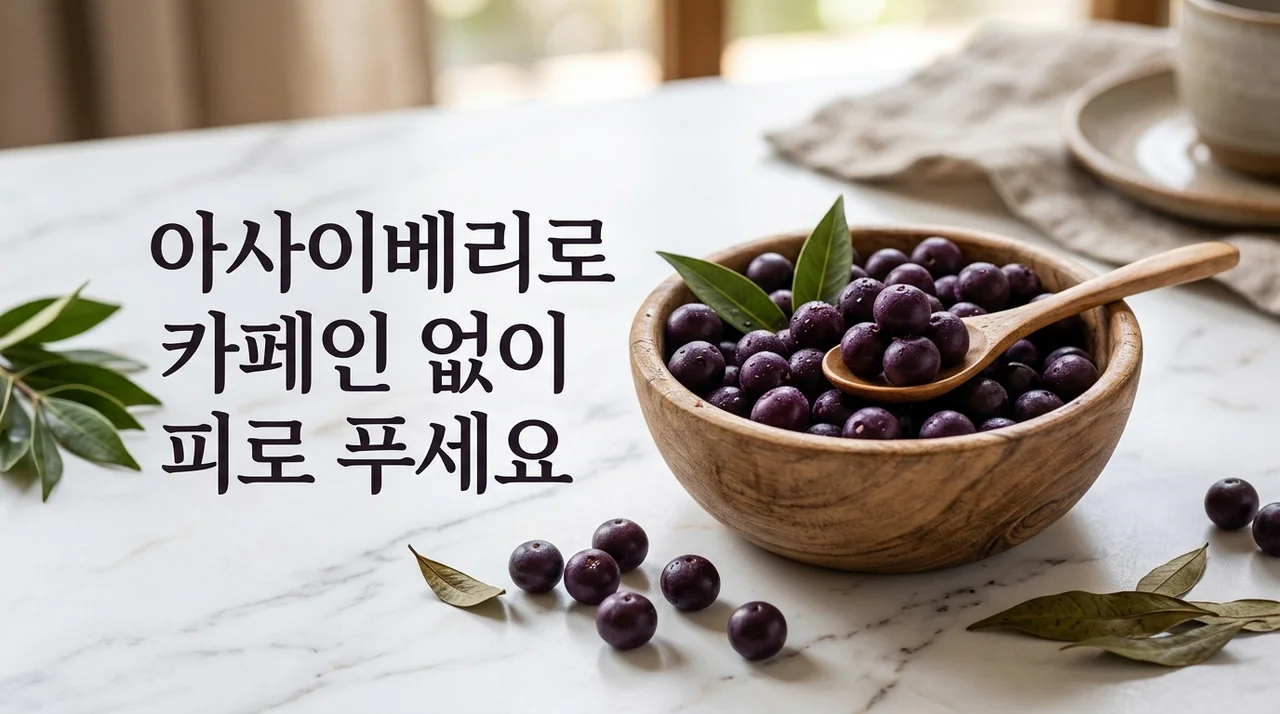 아사이베리로 카페인 없이 피로 푸세요: 성분과 건강 효과 분석
