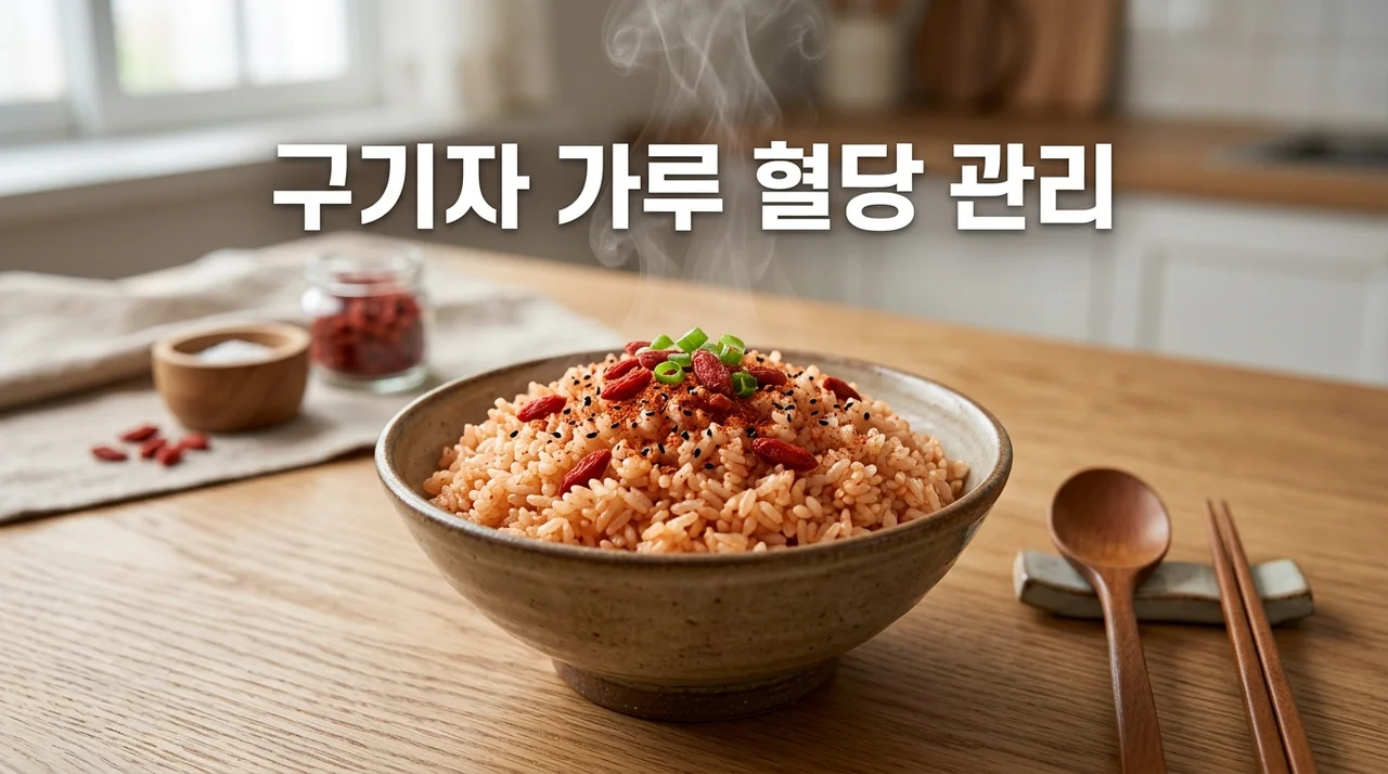 구기자 가루 밥 지을 때 한 숟갈 넣으면 혈당 관리에 도움 되는 이유