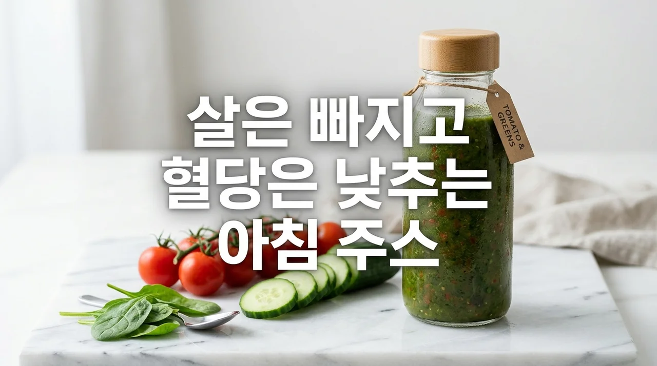 살은 빠지고 혈당은 낮추는 아침 주스 레시피와 건강 관리법