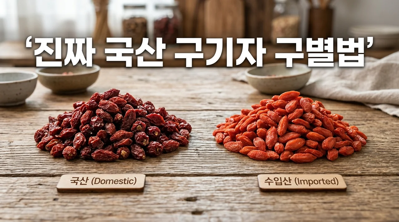 진짜 국산 구기자 구별법! 수입산과 확실하게 구분하는 5가지 핵심 기준