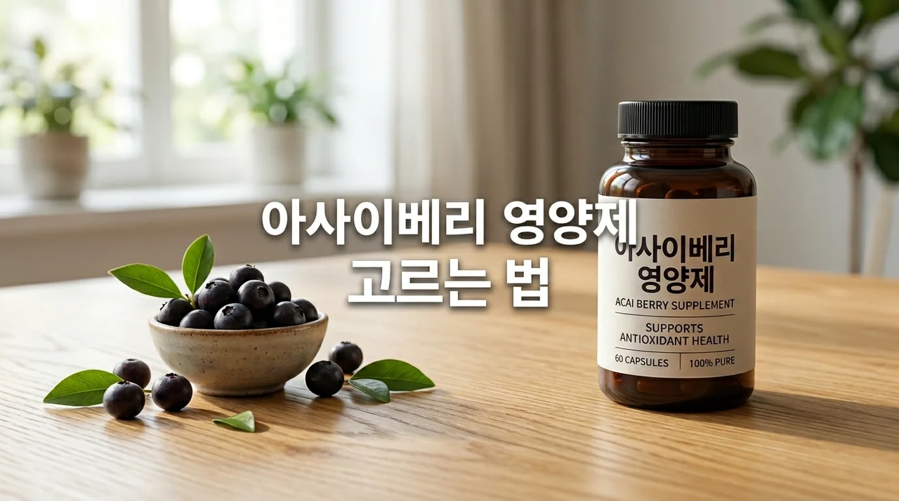 아사이베리 영양제 돈 낭비 안 하고 제대로 고르는 3가지 꿀팁