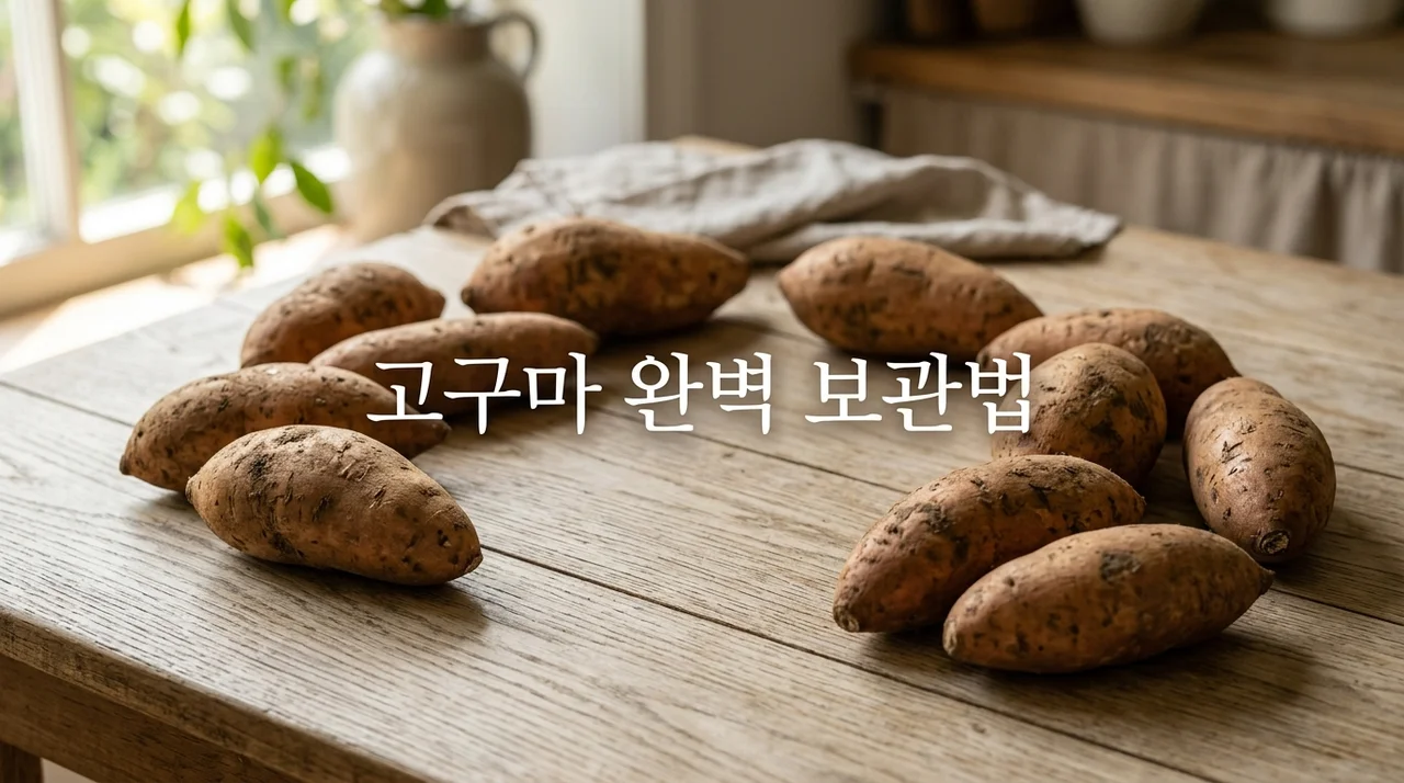 꿀 떨어지는 고구마 숙성법과 썩지 않게 보관하는 최적의 온도 가이드