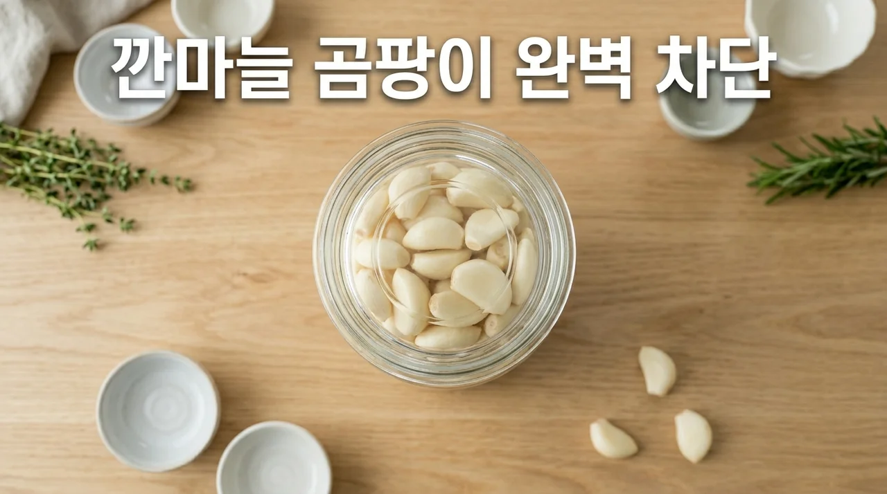 깐마늘 곰팡이 완벽 차단! 냉장고에서도 무르지 않는 밀폐 보관법