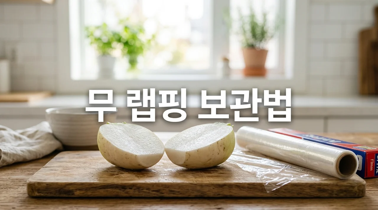 바람 든 무는 그만! 수분 꽉 잡아주는 무 랩핑 보관법의 비밀
