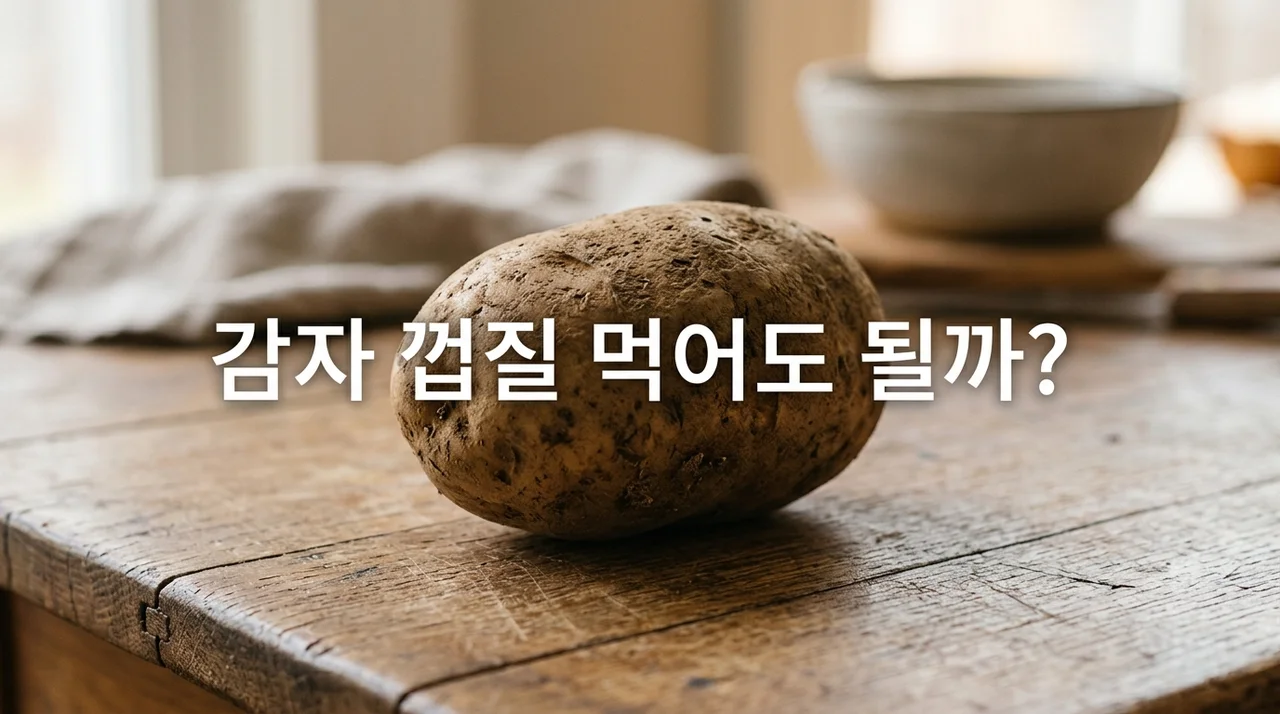 감자 껍질 먹어도 될까? 깎아야 할 때와 둬도 될 때의 명확한 기준