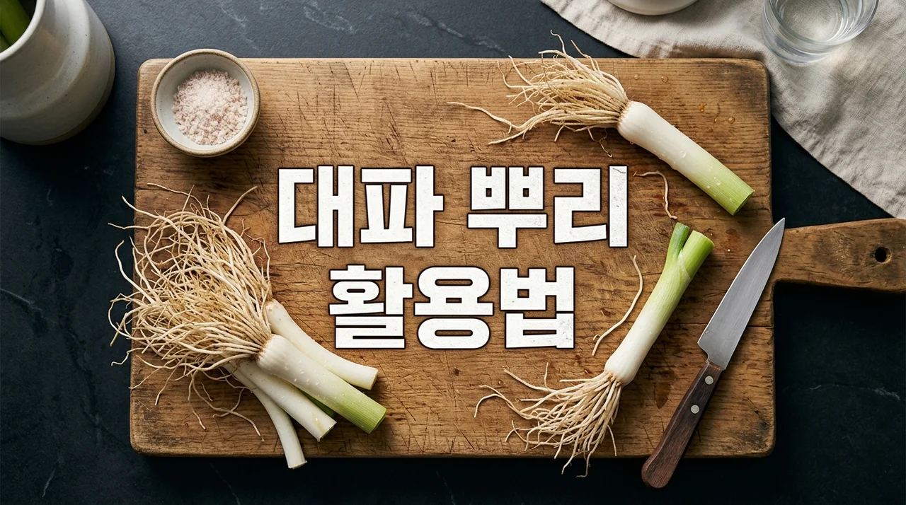 대파 뿌리 절대 버리지 마세요! 깨끗이 씻어 육수용으로 보관하는 법