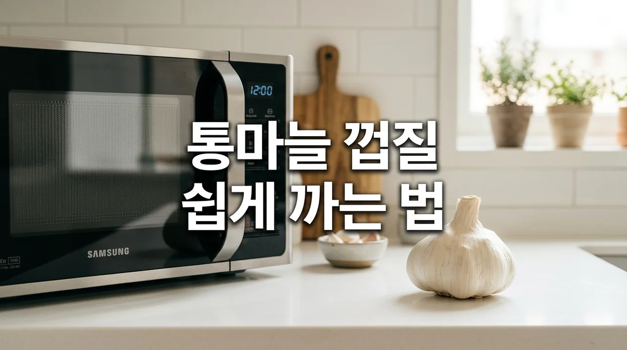통마늘 쉽게 까는 전자레인지 활용법 및 성분 변화 팩트 체크