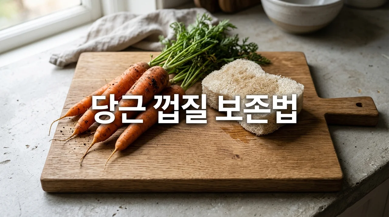 당근 껍질 속 베타카로틴 보존을 위한 수세미 세척법과 손질 꿀팁