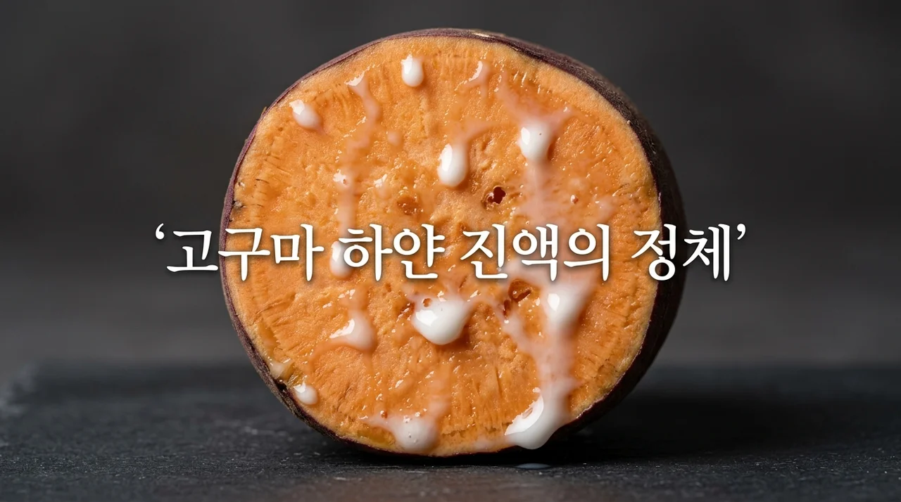 고구마 자를 때 나오는 하얀 진액(얄라핀)의 정체와 올바른 섭취법