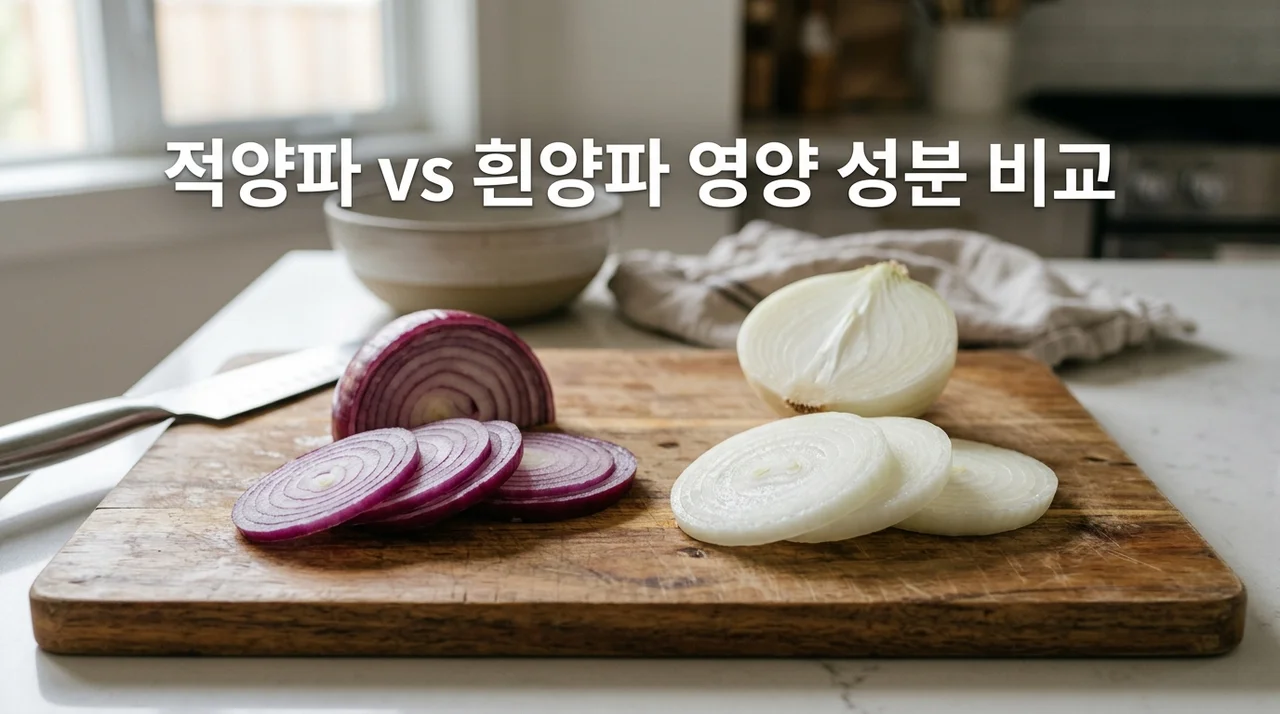 적양파와 흰양파 영양 성분 차이 및 안토시아닌 팩트 체크