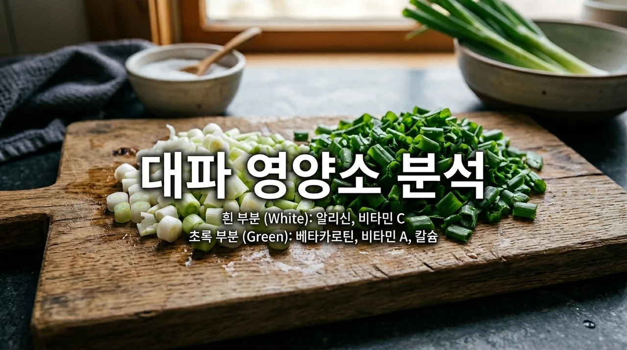 대파 흰 부분과 초록 부분 각각에 담긴 핵심 영양소 완벽 분석 및 보관법