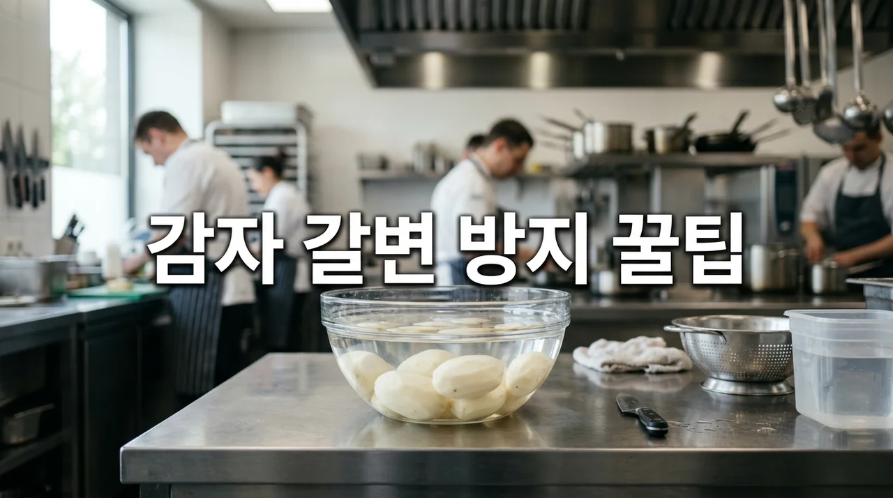 깎아둔 감자 갈변 막는 식초 설탕물 활용법과 최대 냉장 보관 기간