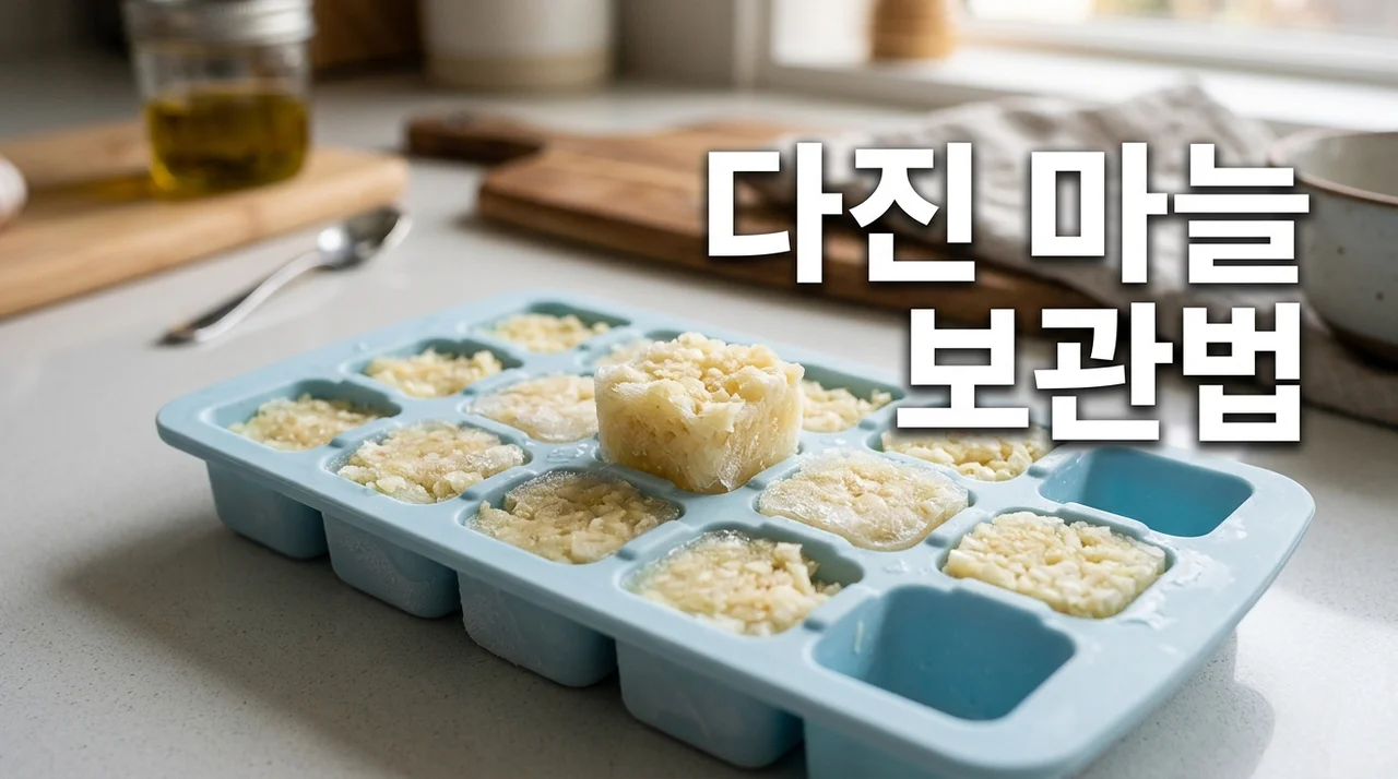 다진 마늘 얼음틀 보관법: 냄새 없이 깔끔하게 소분하는 완벽 가이드