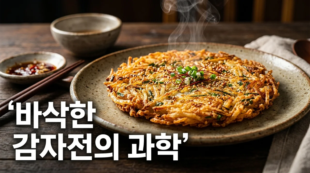 감자전 바삭하게 부치는 전분 분리 과학과 올바른 기름 온도 가이드