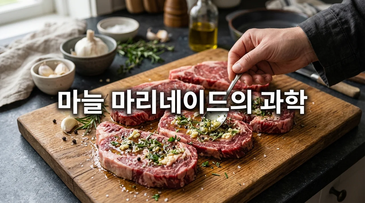 고기 누린내 잡는 마늘 마리네이드 과학적 원리와 적정 숙성 시간 가이드