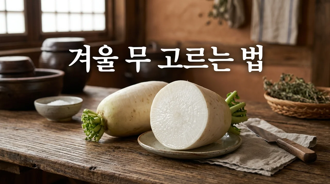 겨울 무가 여름 무보다 달고 맛있는 이유와 단단한 무 고르는 법