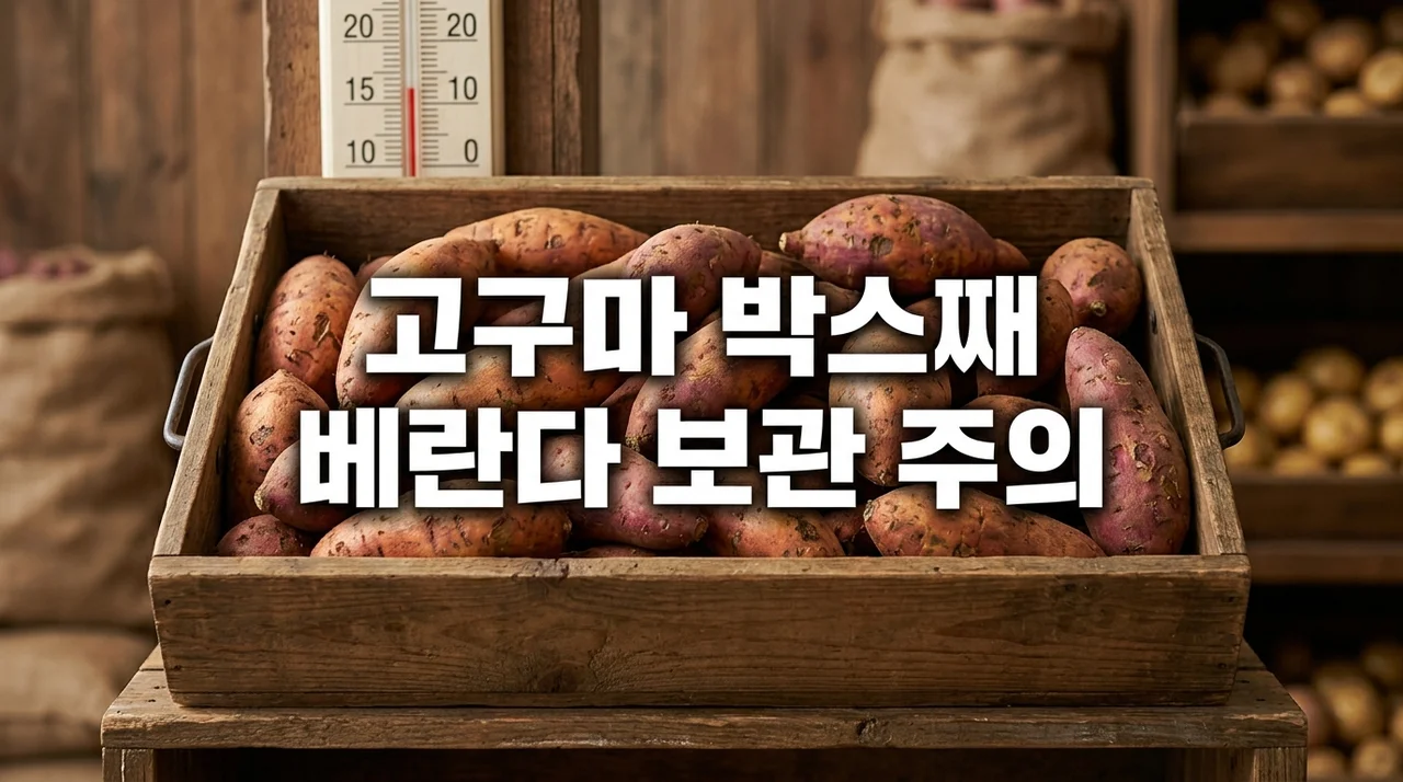 고구마 박스째 베란다 보관 시 흔히 하는 실수와 냉해 방지법