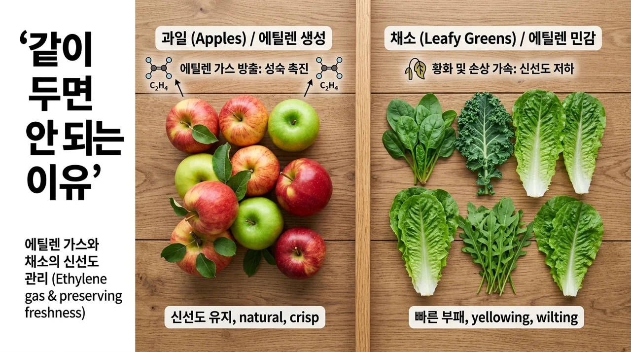 절대 같이 보관하면 안 되는 과학적인 이유: 에틸렌 가스의 위험성