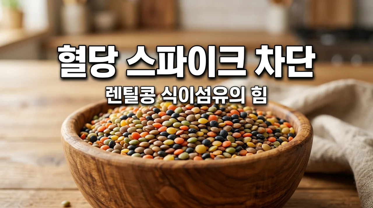 식후 혈당 급증 차단하는 렌틸콩 식이섬유의 소화 지연 원리 분석