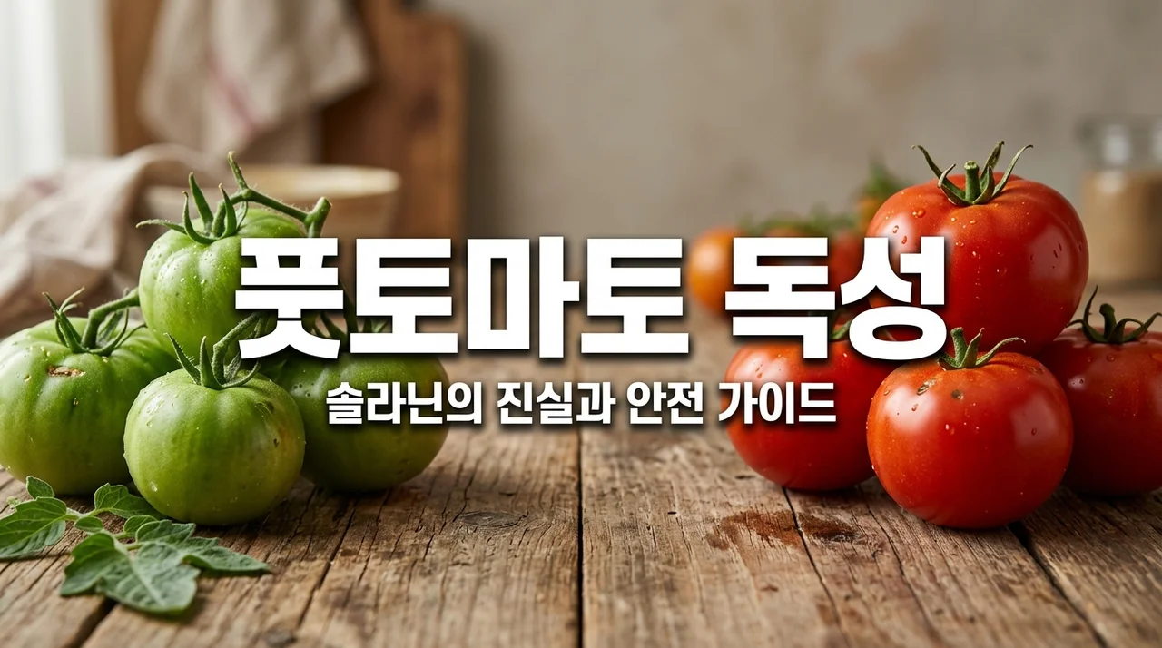 풋토마토 솔라닌 독성 발현의 진실, 객관적 팩트로 본 섭취 주의점