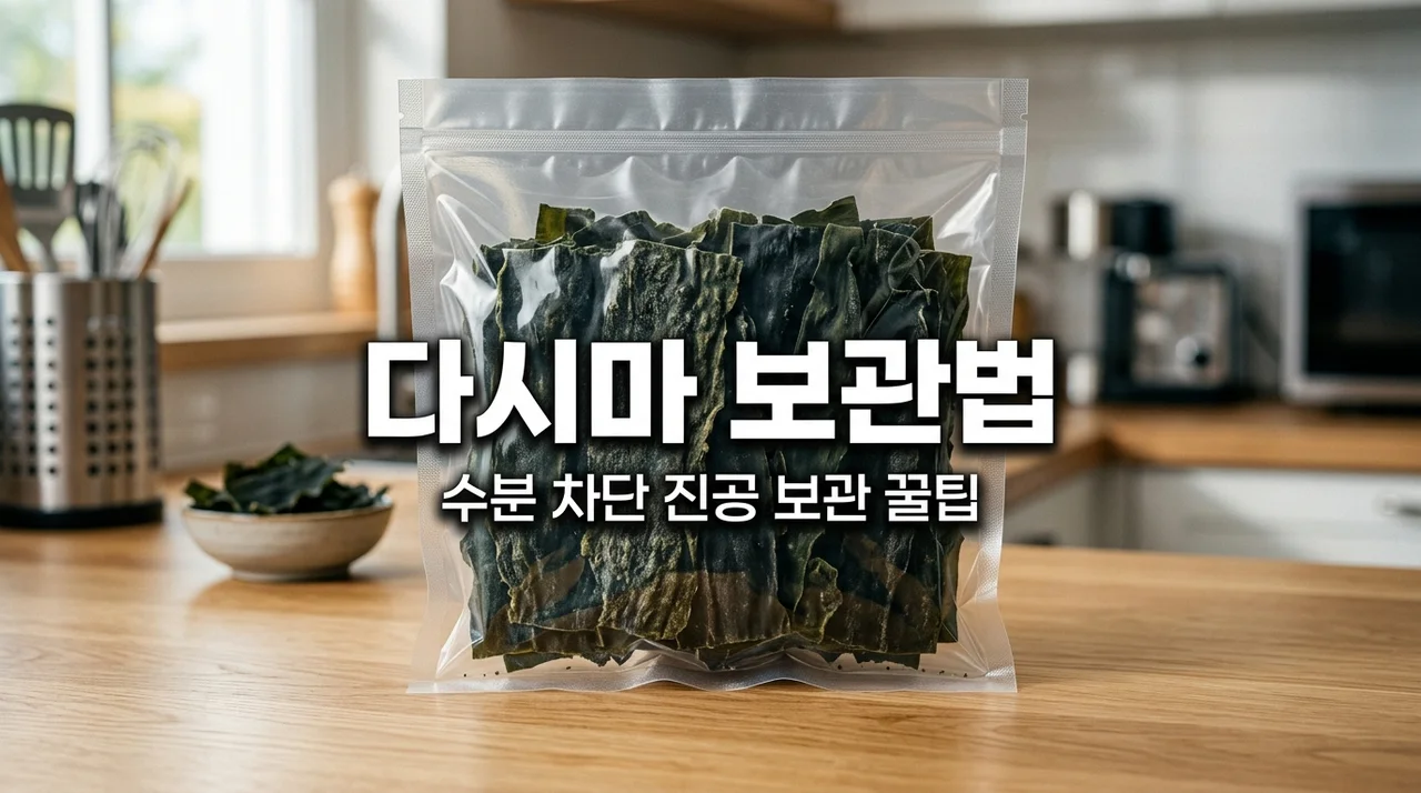 건다시마 보관법 수분 흡수와 부패 차단하는 지퍼백 진공 보관 꿀팁