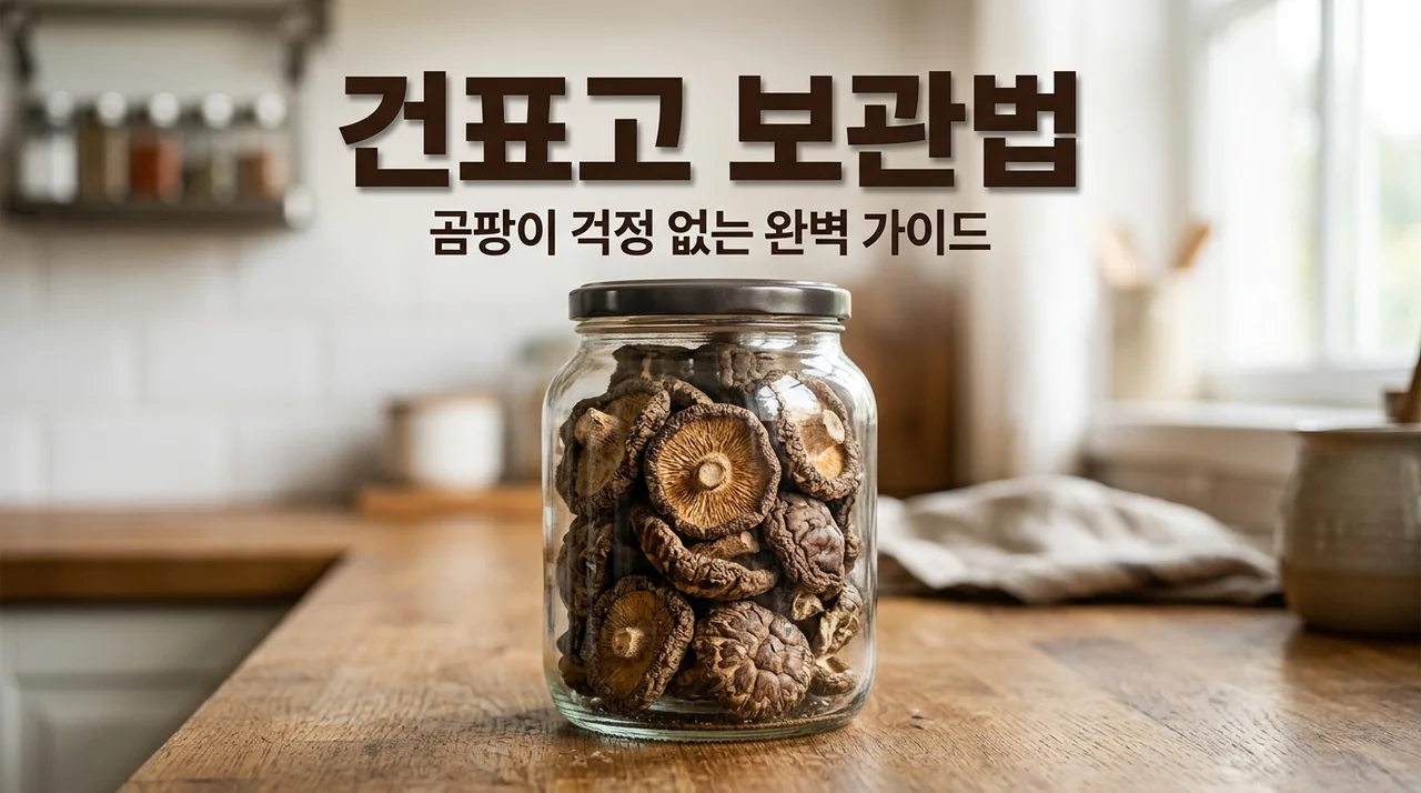 건표고 곰팡이 보관법 | 포자 증식 억제 냉동 및 제습 가이드