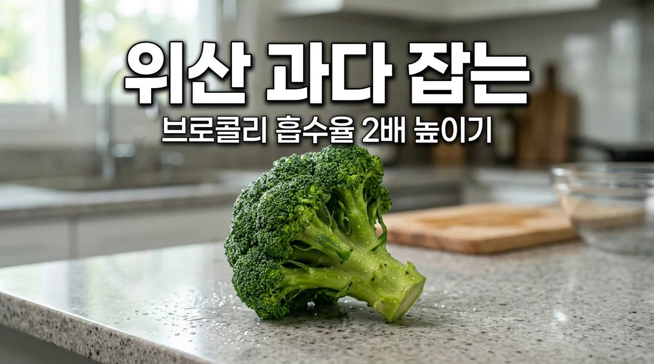 위산 과다 완화 브로콜리 비타민 U 흡수 수치 높이는 3가지 비결
