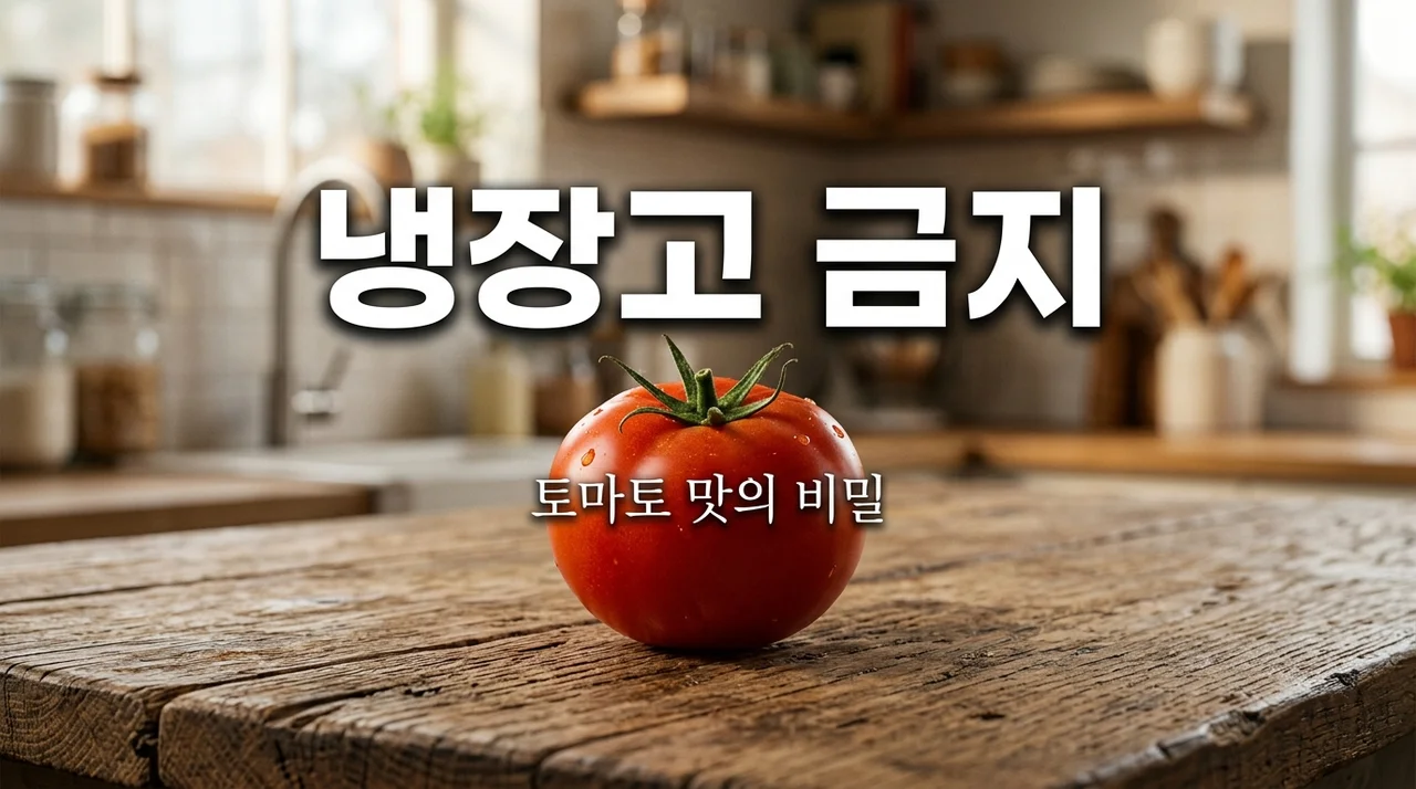 토마토 냉장 보관 금지! 세포벽 손상과 당도 저하 생화학 기전 총정리