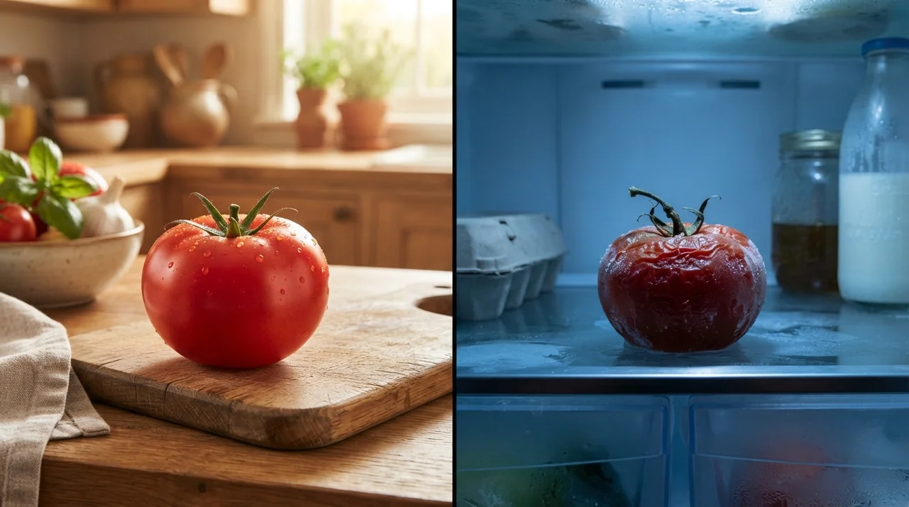 냉장 vs 실온, 토마토의 변화 한눈에 보기