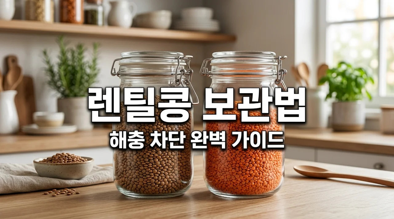 렌틸콩 보관법! 벌레 없는 완전 밀폐 저온 보관 노하우 3가지