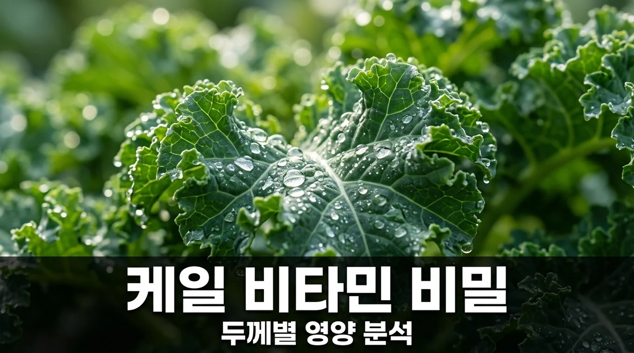 케일 비타민 함량, 엽면 두께가 핵심! 샐러드용 vs 착즙용 완벽 비교