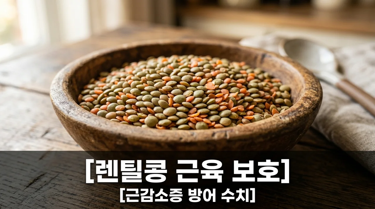 렌틸콩 필수 아미노산 함량! 근위축증 방어 수치와 근감소증 예방 가이드