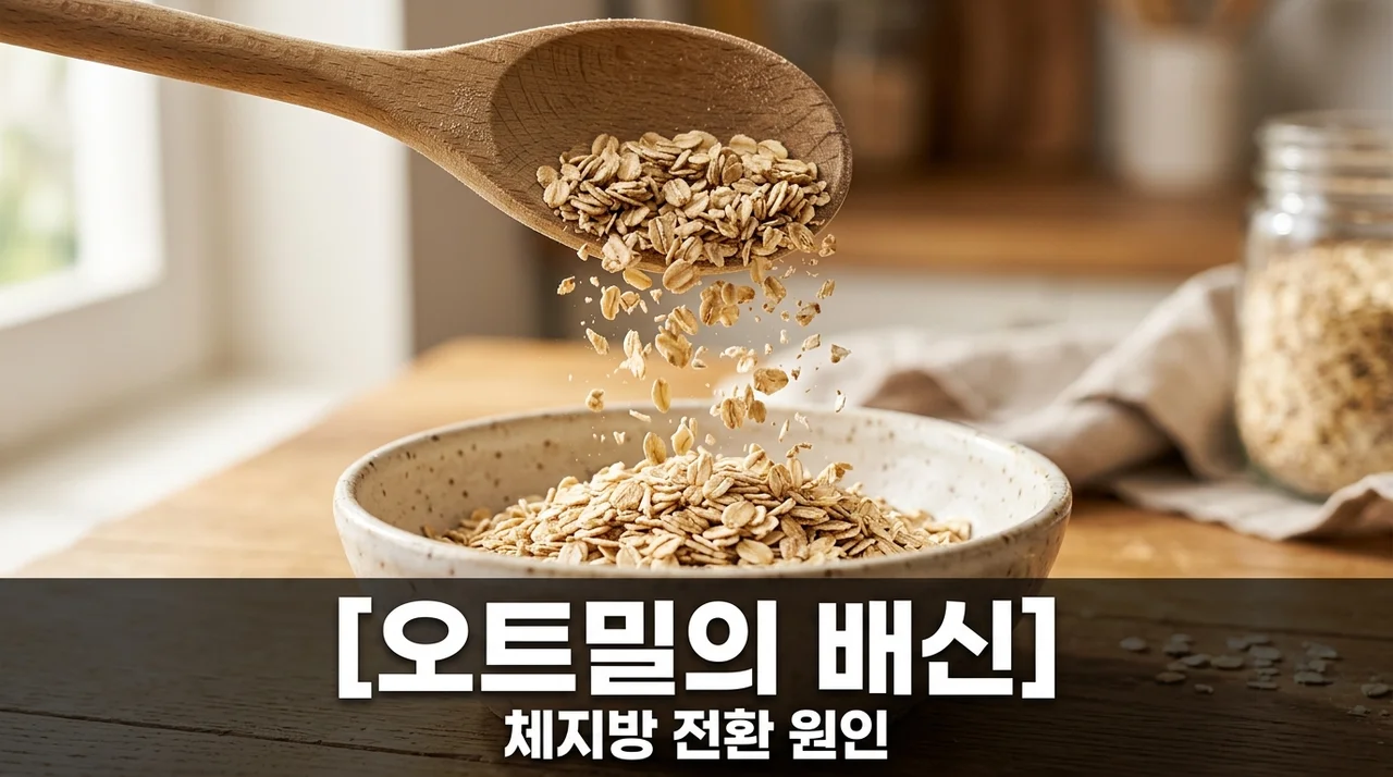 오트밀 탄수화물 과잉 섭취 시 체지방 전환 대사 기전 완벽 분석