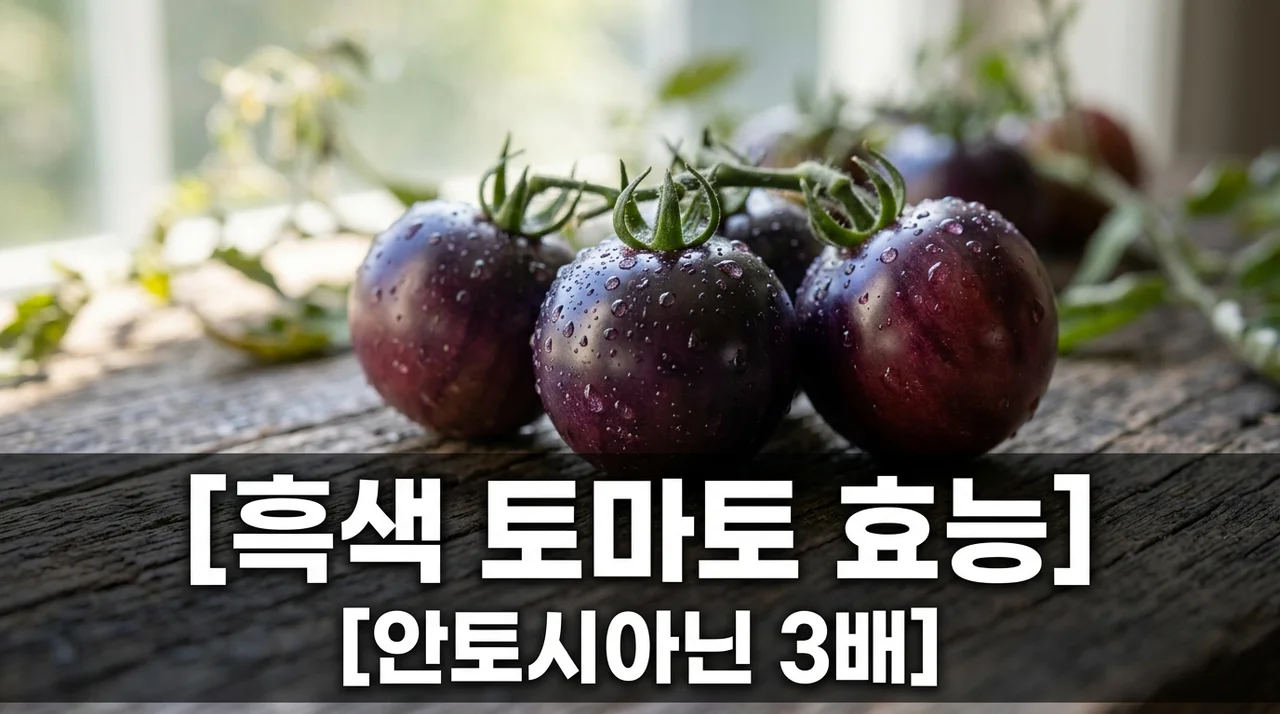 흑색 토마토 안토시아닌 밀도, 일반 토마토 대비 3배 이상 높은 이유