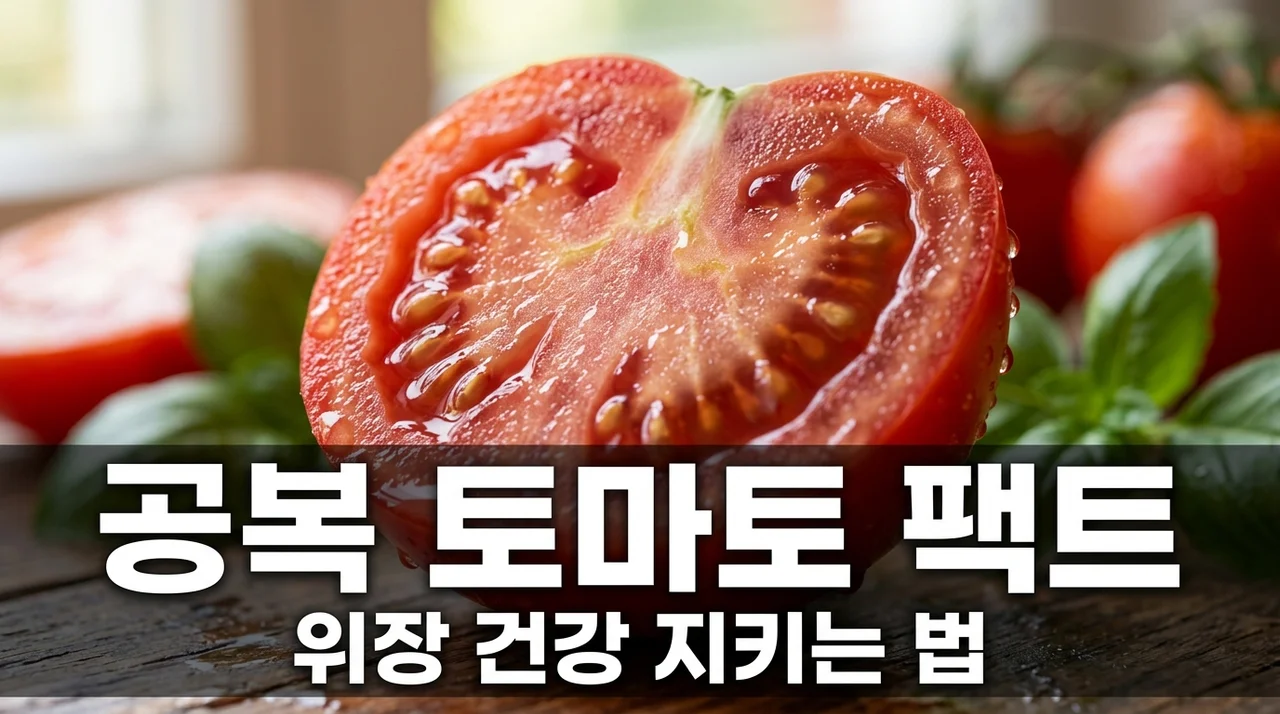 공복 토마토 먹어도 될까? 펙틴과 위점막 자극 팩트 체크