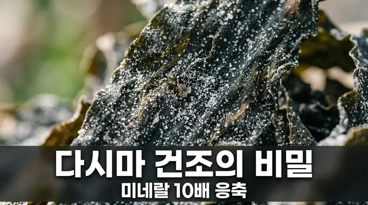 생다시마 건조 시 미네랄 식이섬유 응축 비율 편차 및 영양 가이드