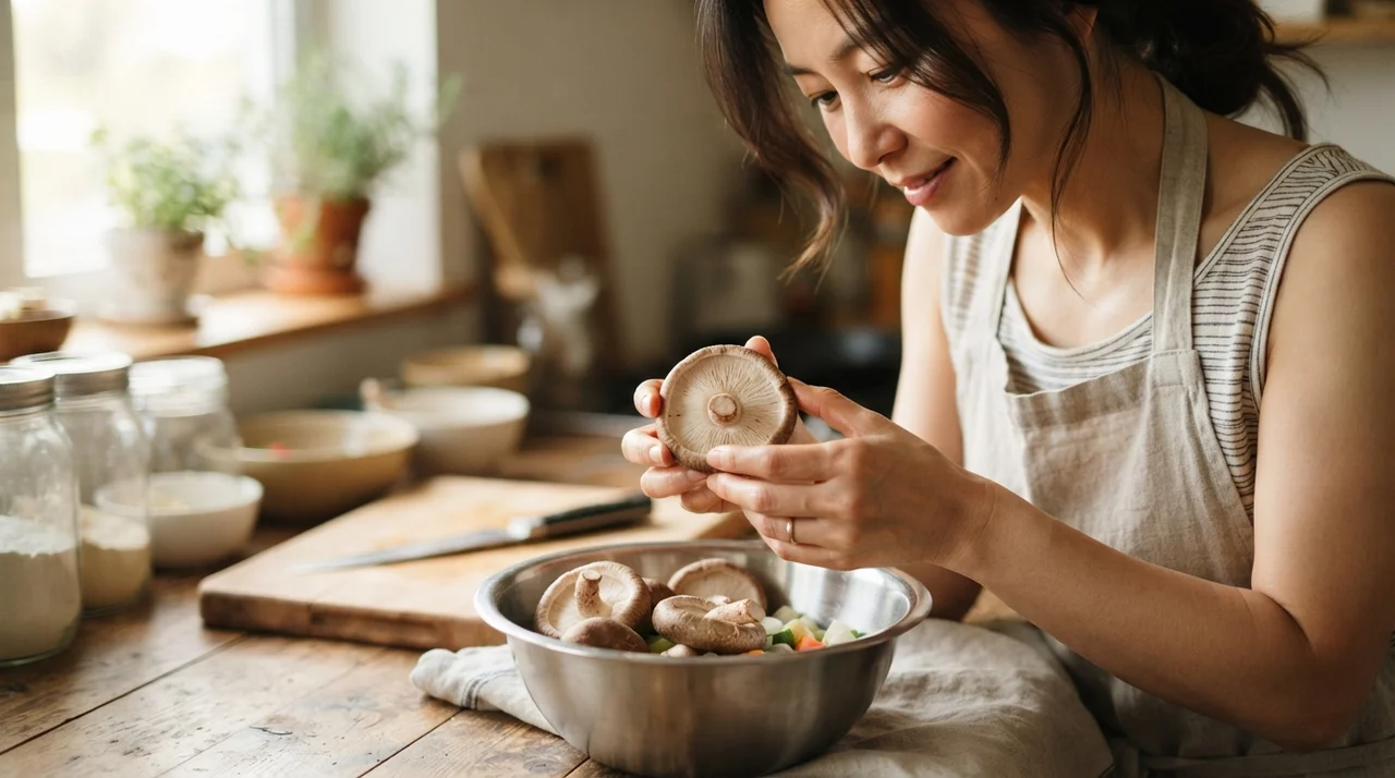 표고버섯 갓 주름 속 먼지, 그냥 털어내면 안 되는 이유