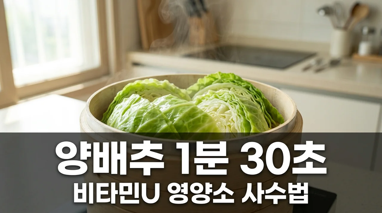 양배추 전자레인지 시간, 비타민 U 파괴 막는 1분 30초의 비밀