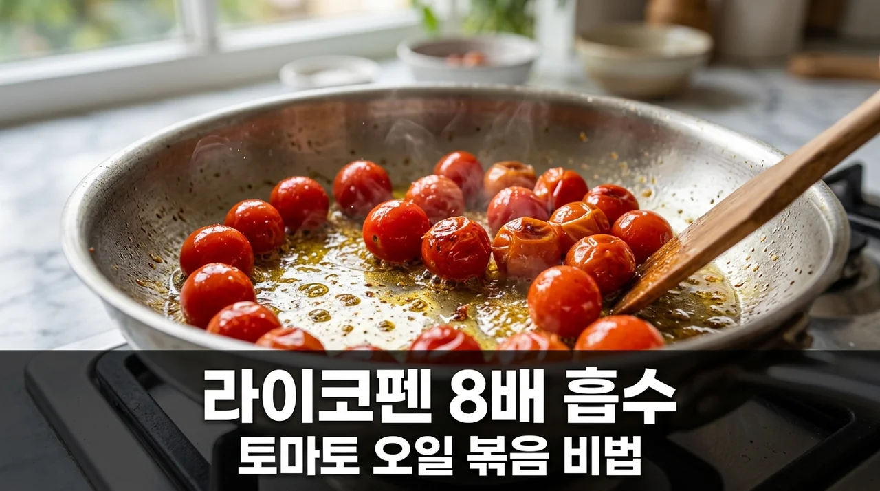 라이코펜 흡수율 8배 높이는 법! 토마토 오일 볶음 황금 배합