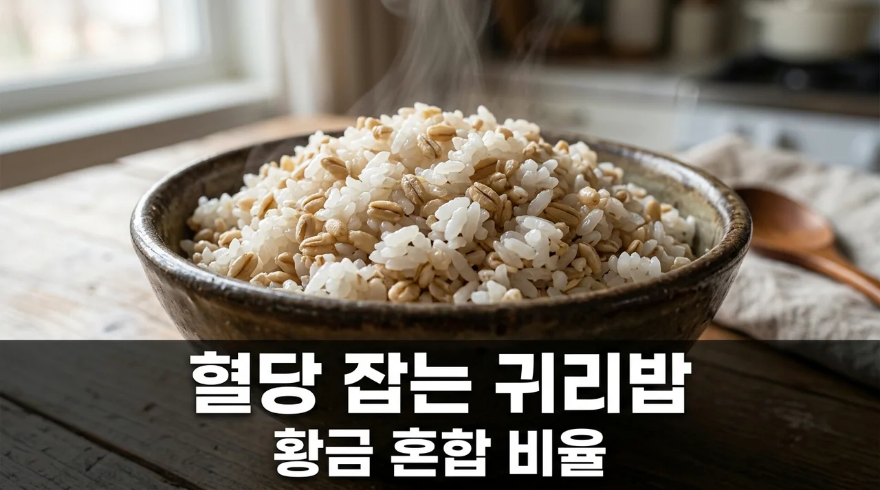혈당 스파이크 방지 귀리 백미 혼합 비율 및 취사 황금 레시피
